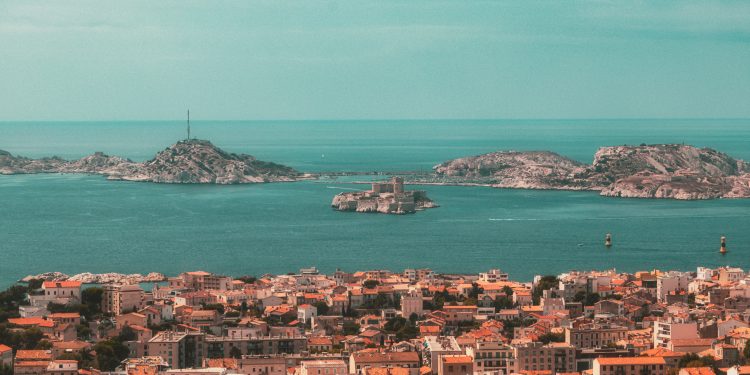 vue aérienne de Marseille